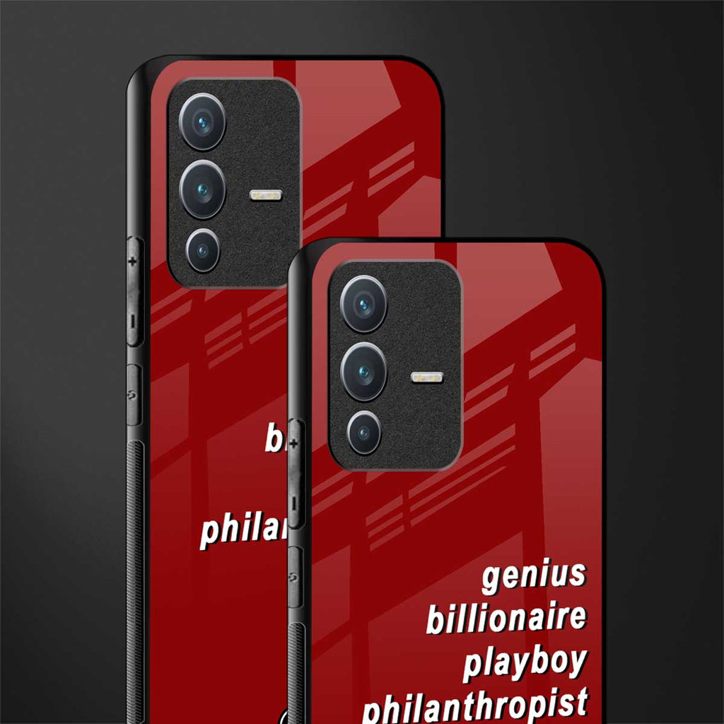 genius billionaire playboy philantrophist glass case for vivo v23 5g image-2