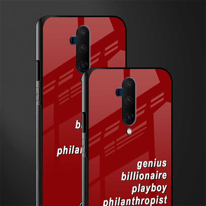 genius billionaire playboy philantrophist glass case for oneplus 7t pro image-2