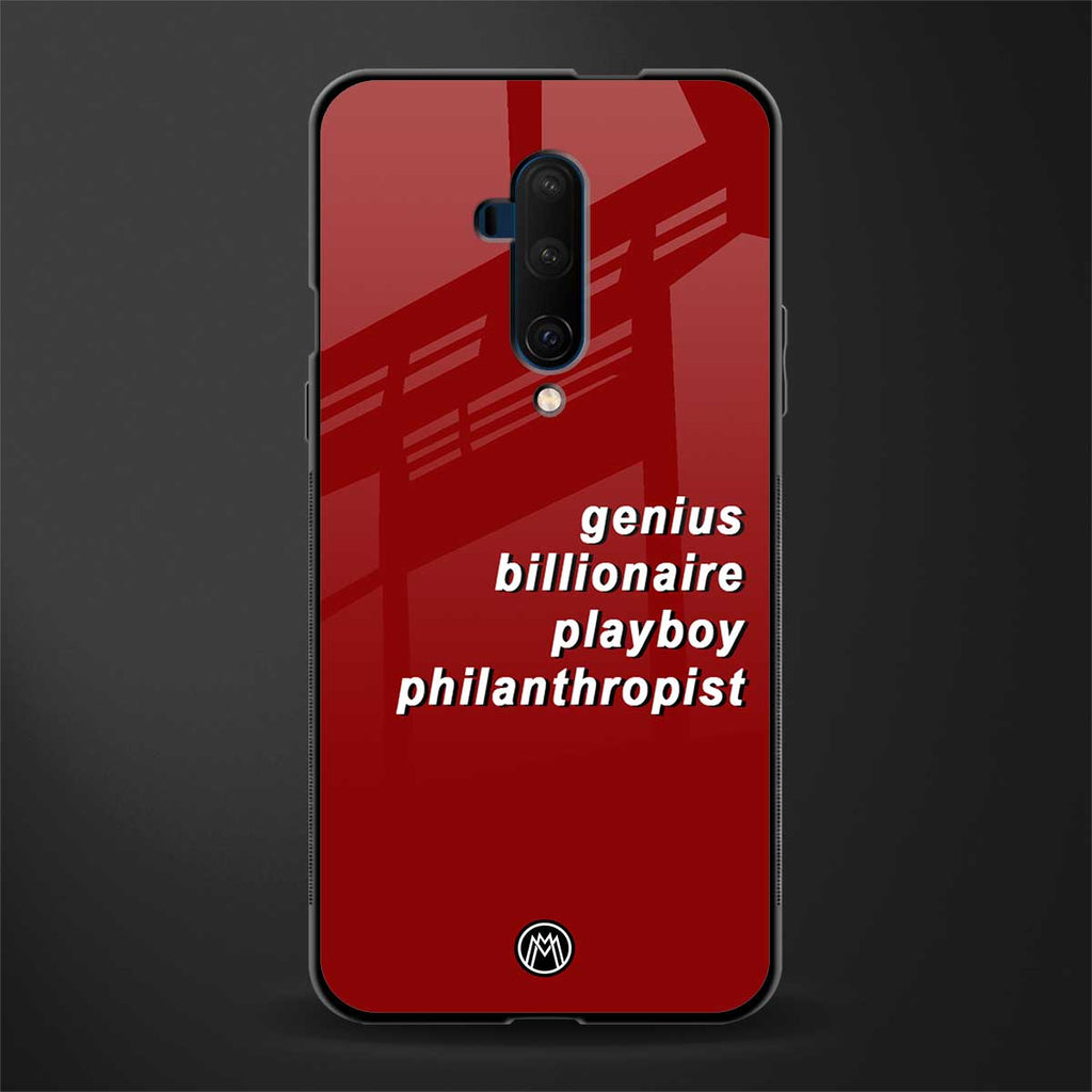 genius billionaire playboy philantrophist glass case for oneplus 7t pro image