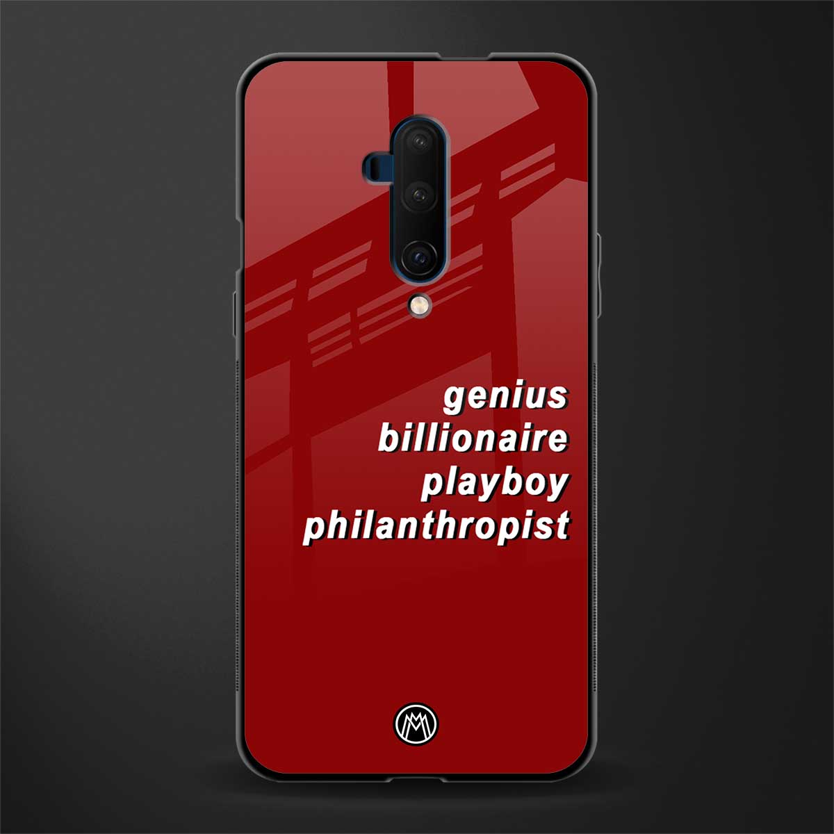 genius billionaire playboy philantrophist glass case for oneplus 7t pro image