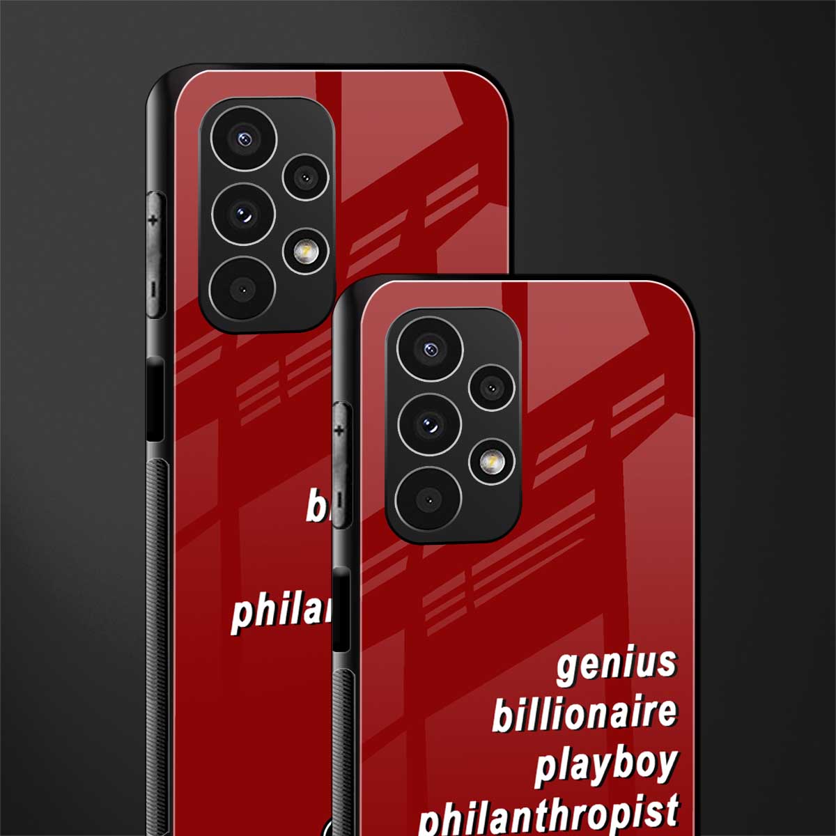 genius billionaire playboy philantrophist back phone cover | glass case for samsung galaxy a13 4g
