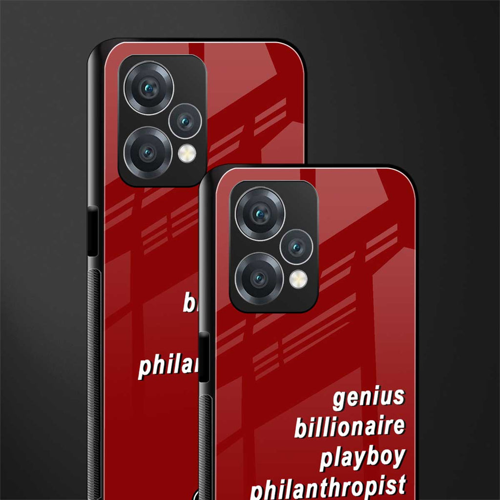 genius billionaire playboy philantrophist back phone cover | glass case for oneplus nord ce 2 lite 5g