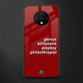 genius billionaire playboy philantrophist glass case for oneplus 7t image