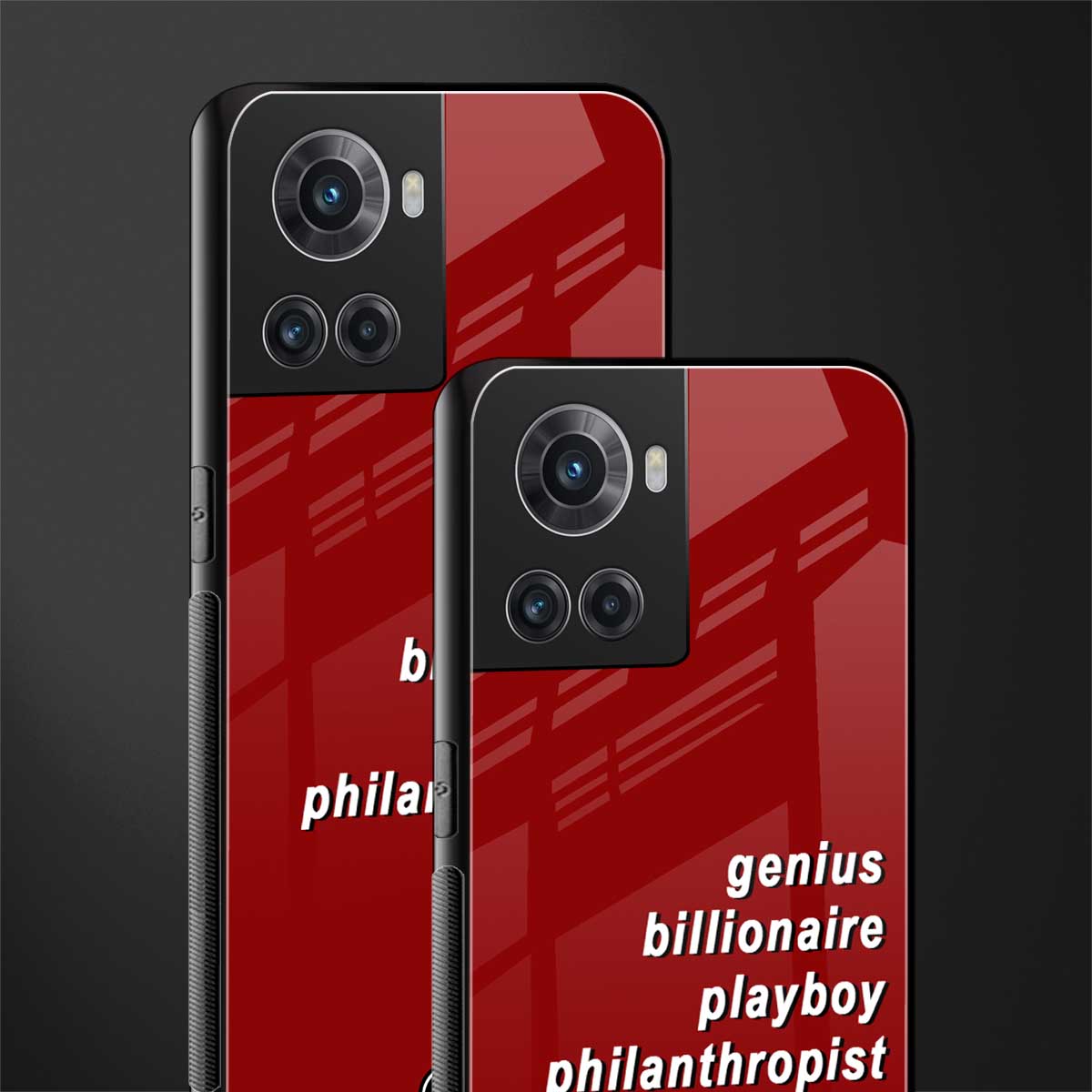 genius billionaire playboy philantrophist back phone cover | glass case for oneplus 10r 5g