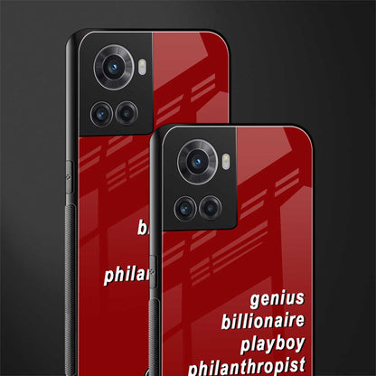 genius billionaire playboy philantrophist back phone cover | glass case for oneplus 10r 5g