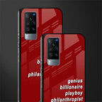 genius billionaire playboy philantrophist glass case for vivo x60 image-2