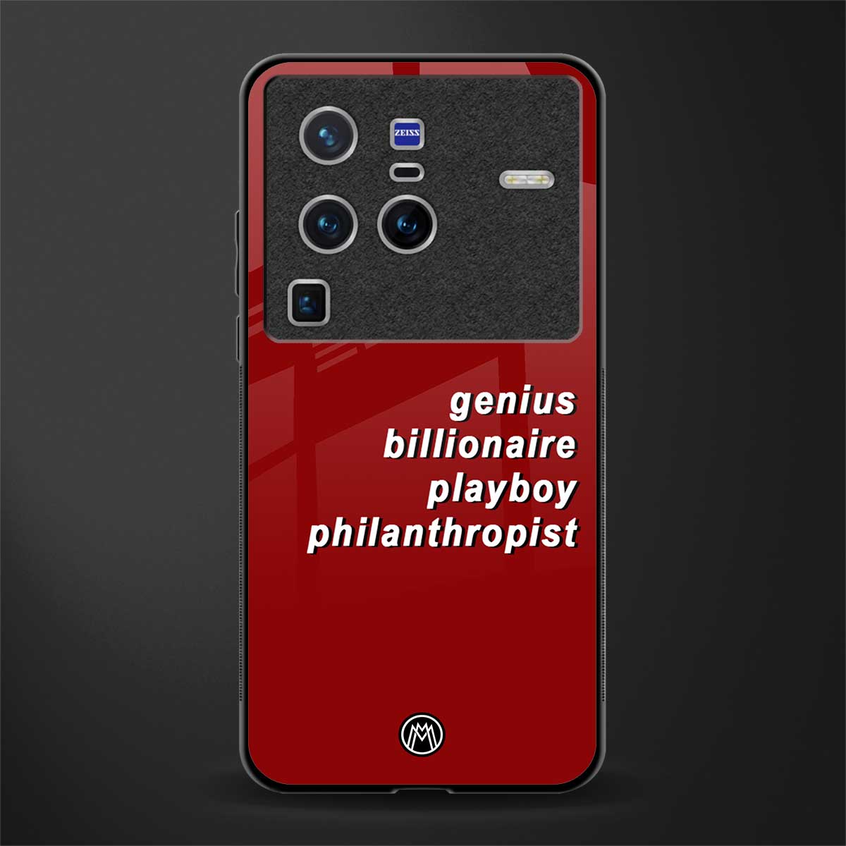 genius billionaire playboy philantrophist glass case for vivo x80 pro 5g image