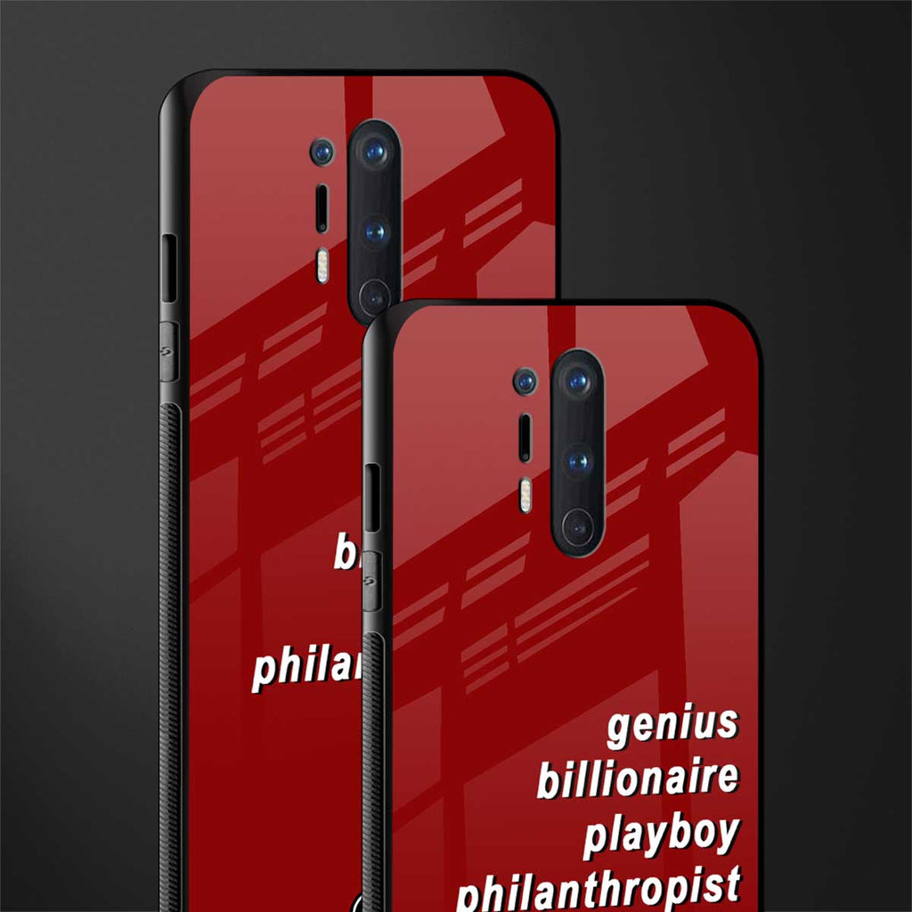 genius billionaire playboy philantrophist glass case for oneplus 8 pro image-2
