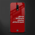 genius billionaire playboy philantrophist glass case for oneplus 6t image