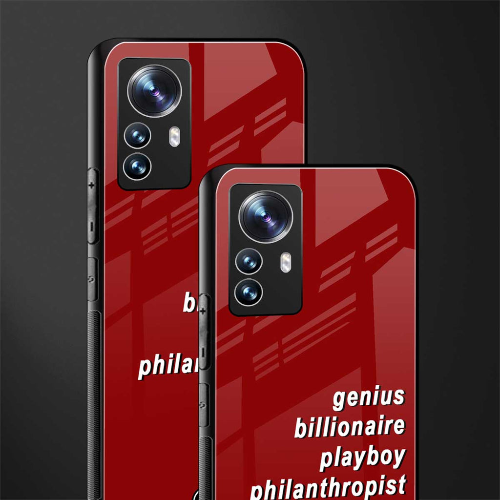 genius billionaire playboy philantrophist back phone cover | glass case for xiaomi 12 pro