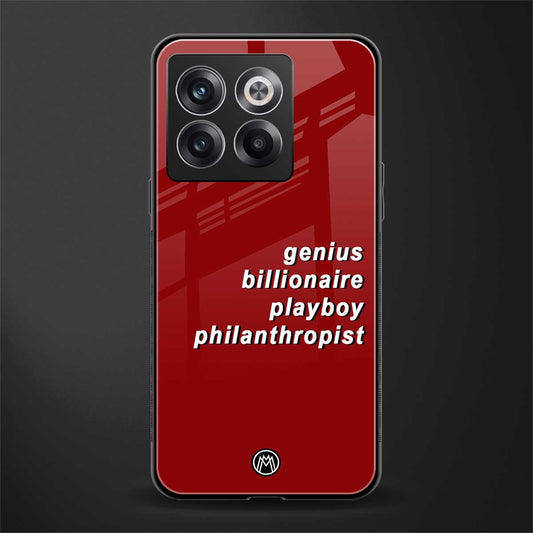 genius billionaire playboy philantrophist back phone cover | glass case for oneplus 10t