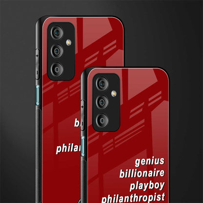 genius billionaire playboy philantrophist back phone cover | glass case for samsung galaxy f23 5g