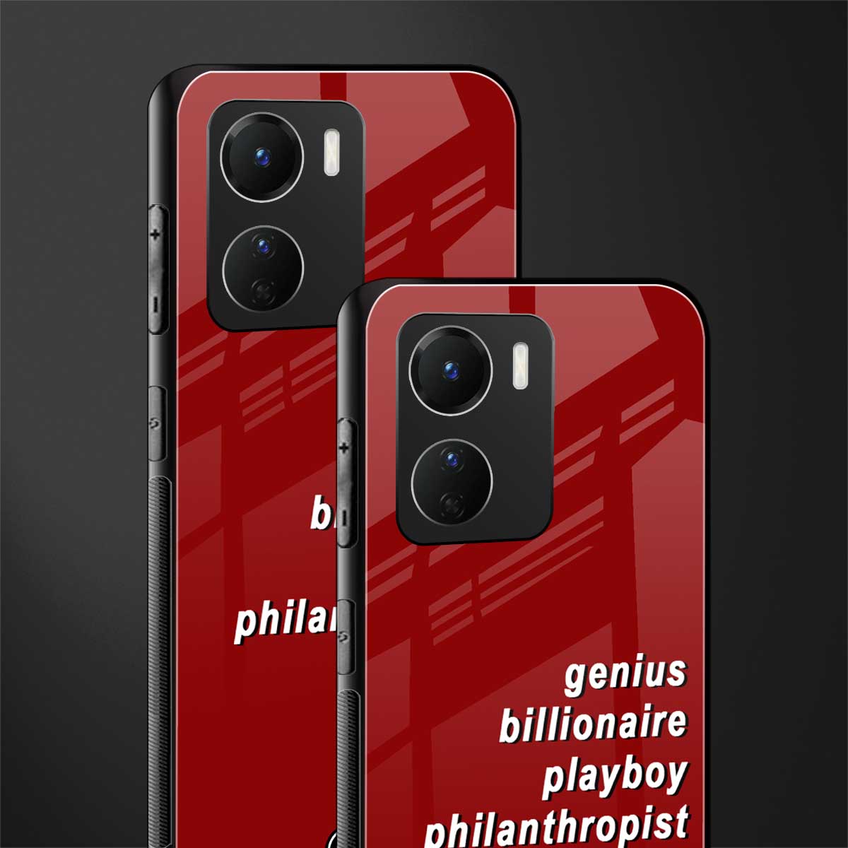 genius billionaire playboy philantrophist back phone cover | glass case for vivo y16