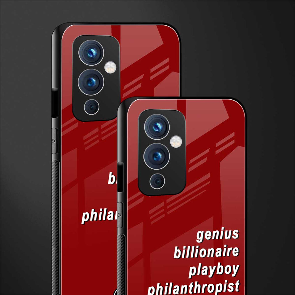 genius billionaire playboy philantrophist back phone cover | glass case for oneplus 9