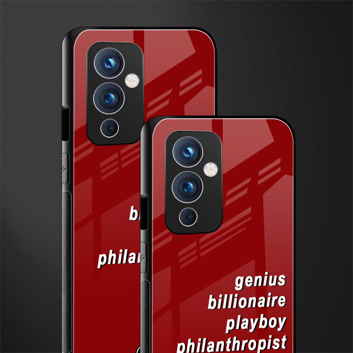 genius billionaire playboy philantrophist back phone cover | glass case for oneplus 9