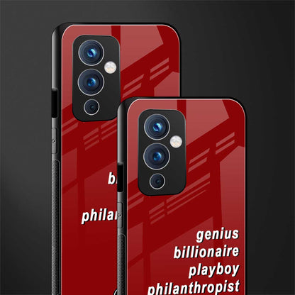 genius billionaire playboy philantrophist back phone cover | glass case for oneplus 9
