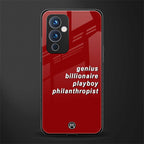 genius billionaire playboy philantrophist back phone cover | glass case for oneplus 9