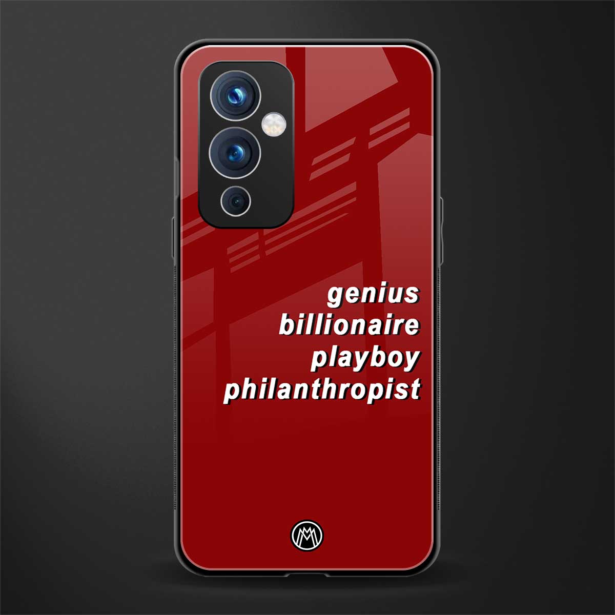 genius billionaire playboy philantrophist back phone cover | glass case for oneplus 9