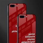 genius billionaire playboy philantrophist glass case for iphone 7 plus image-2