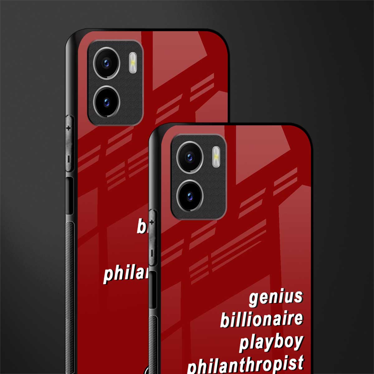 genius billionaire playboy philantrophist back phone cover | glass case for vivo y72