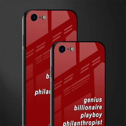 genius billionaire playboy philantrophist glass case for iphone 7 image-2