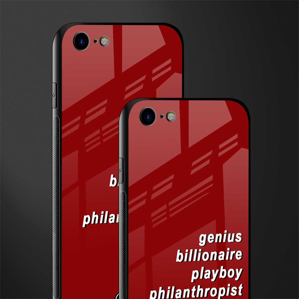 genius billionaire playboy philantrophist glass case for iphone se 2020 image-2
