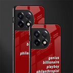 genius billionaire playboy philantrophist back phone cover | glass case for oneplus 11r
