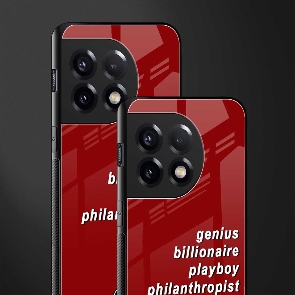 genius billionaire playboy philantrophist back phone cover | glass case for oneplus 11r