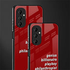 genius billionaire playboy philantrophist back phone cover | glass case for samsung galaxy a14 5g