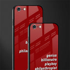 genius billionaire playboy philantrophist glass case for iphone 6s image-2