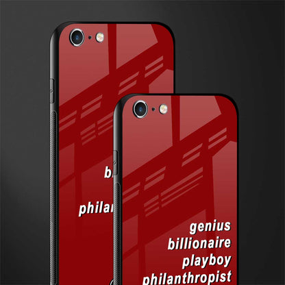genius billionaire playboy philantrophist glass case for iphone 6s plus image-2