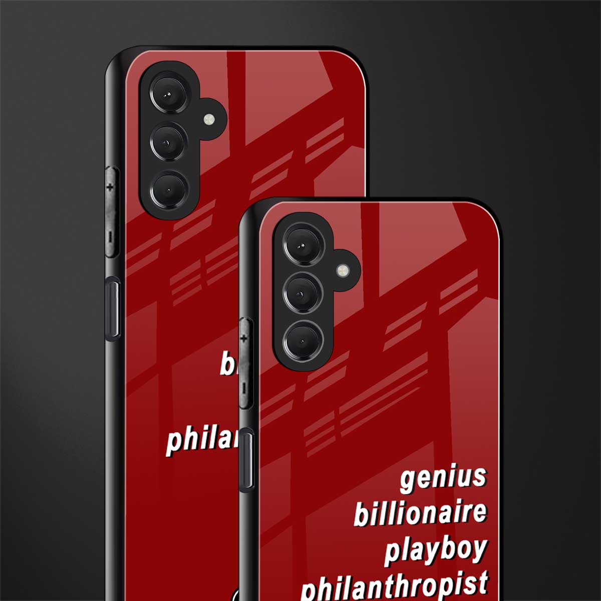 genius billionaire playboy philantrophist back phone cover | glass case for samsun galaxy a24 4g