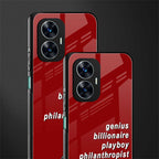 genius billionaire playboy philantrophist back phone cover | glass case for realme c55