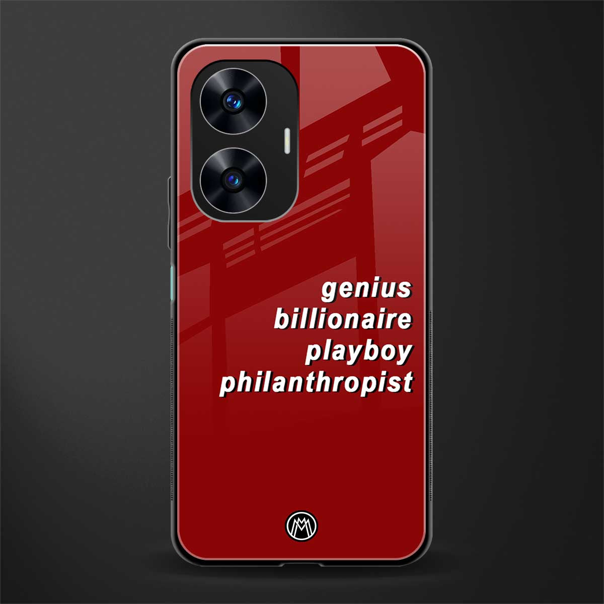 genius billionaire playboy philantrophist back phone cover | glass case for realme c55