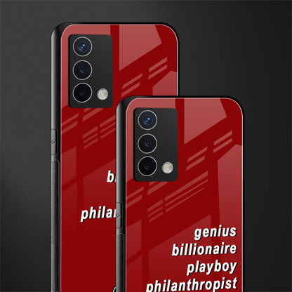 genius billionaire playboy philantrophist back phone cover | glass case for oppo a74 4g