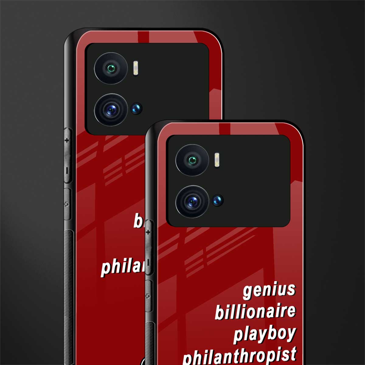 genius billionaire playboy philantrophist back phone cover | glass case for iQOO 9 Pro