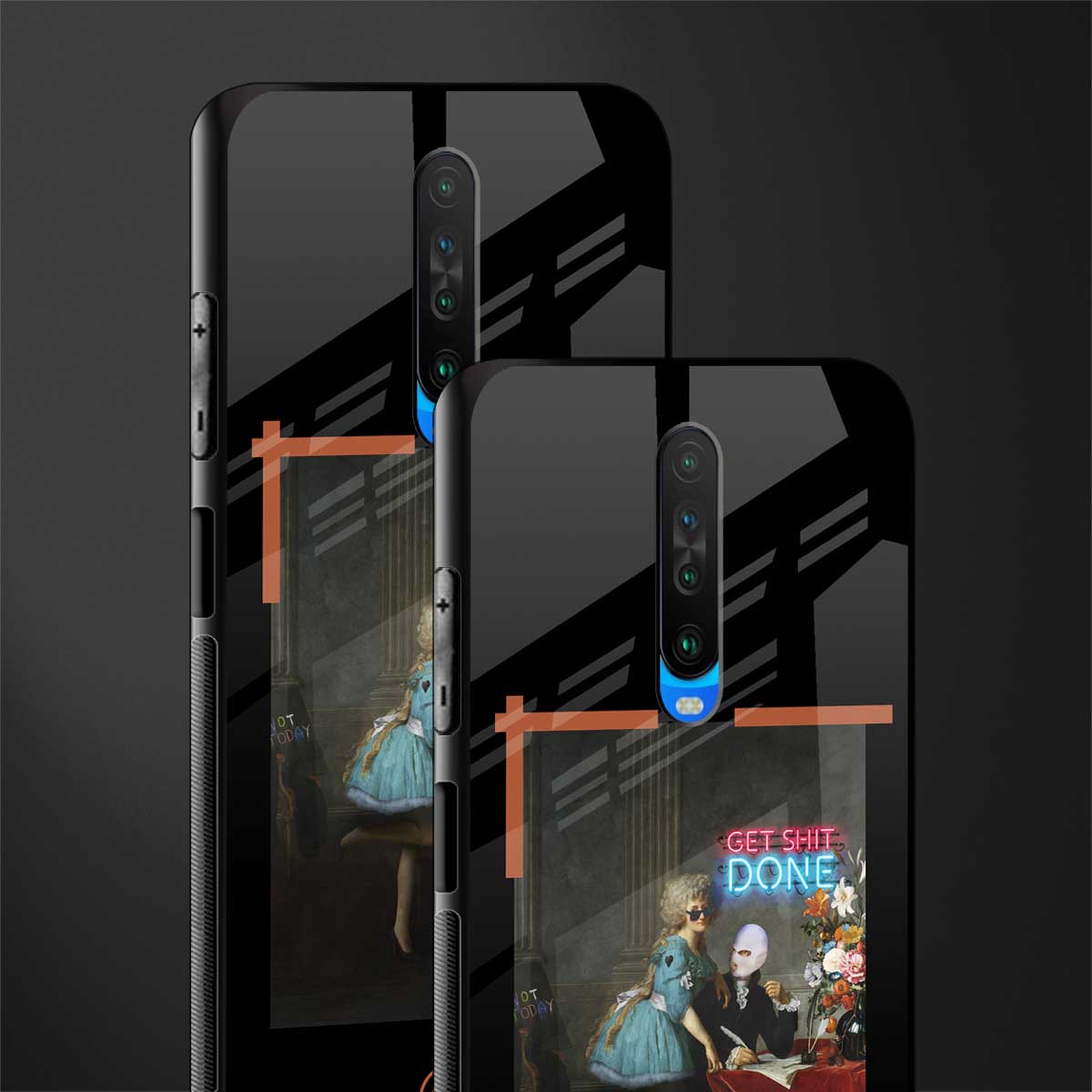 get shit done glass case for poco x2 image-2