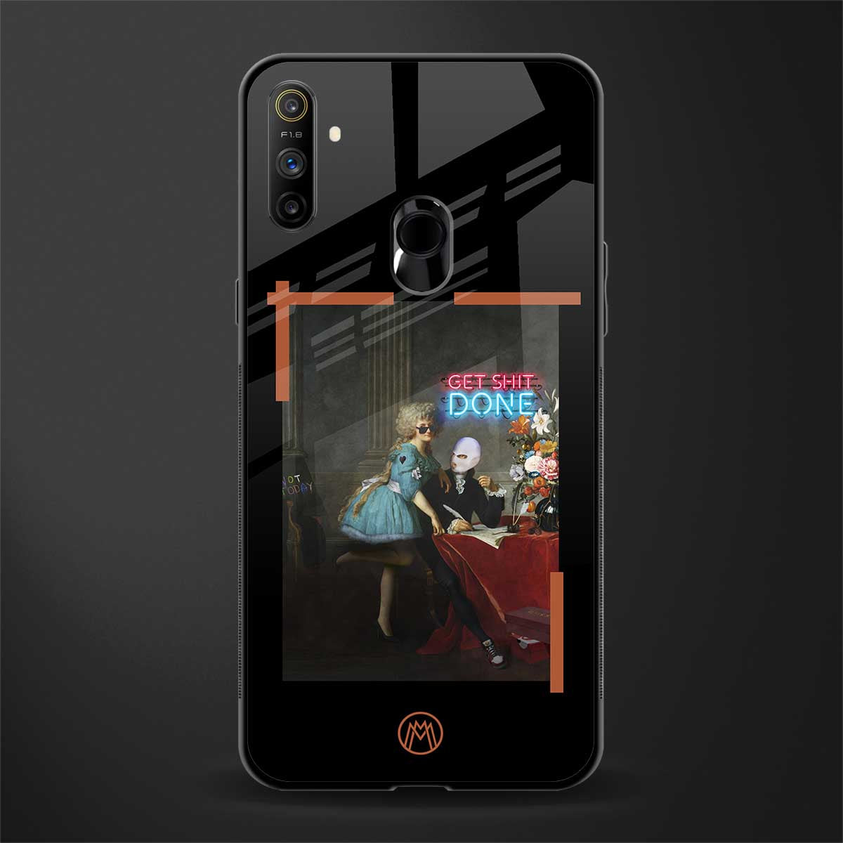 get shit done glass case for realme narzo 10a image