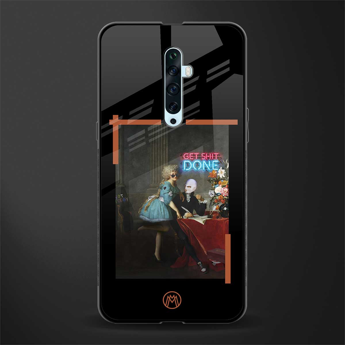 get shit done glass case for oppo reno 2f image