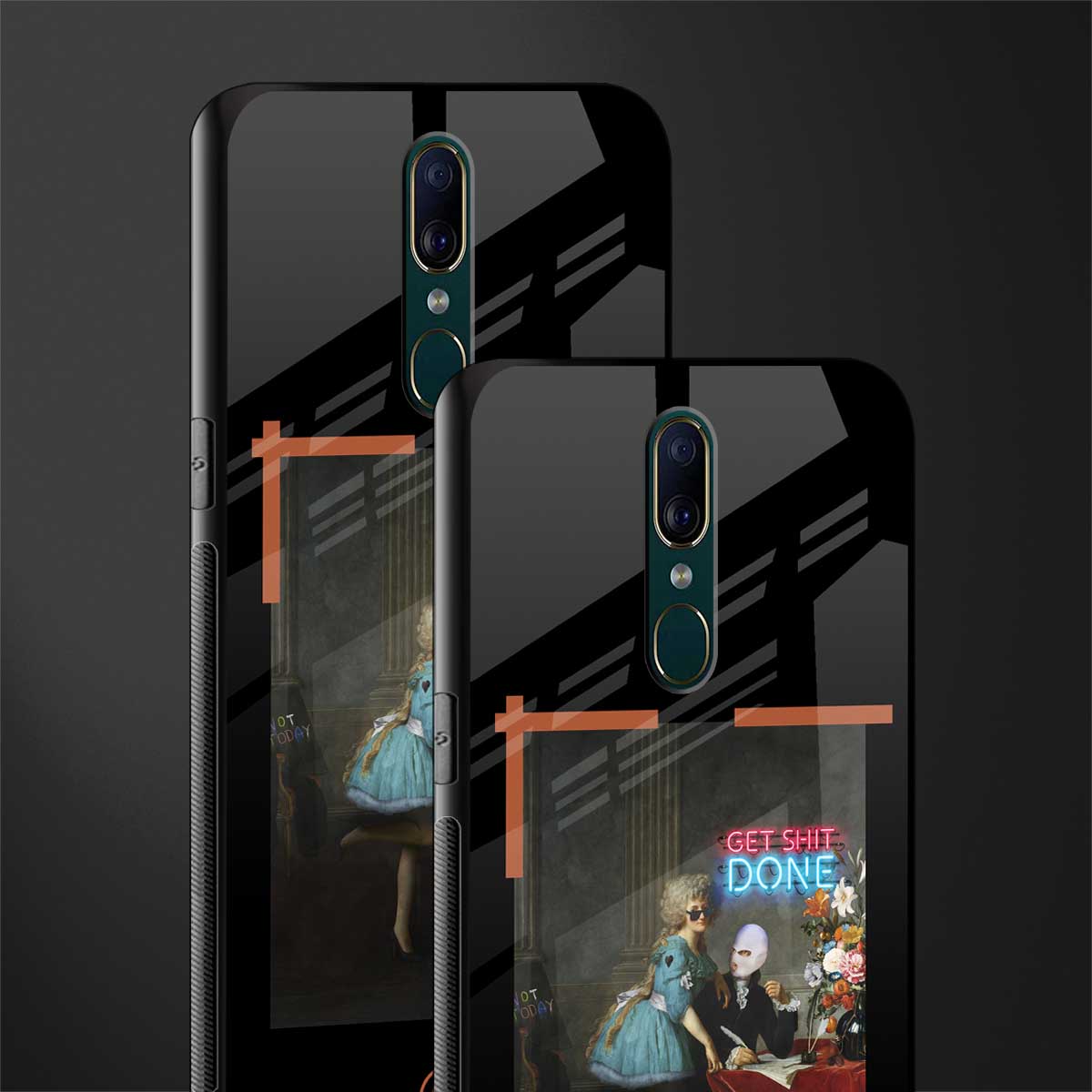 get shit done glass case for oppo a9 image-2