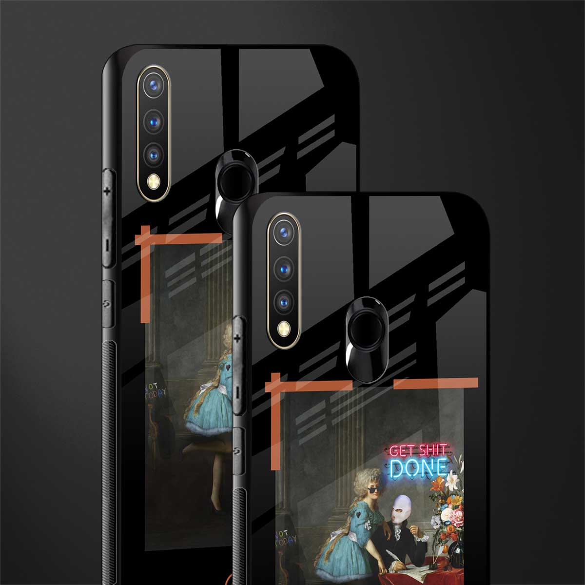 get shit done glass case for vivo u20 image-2