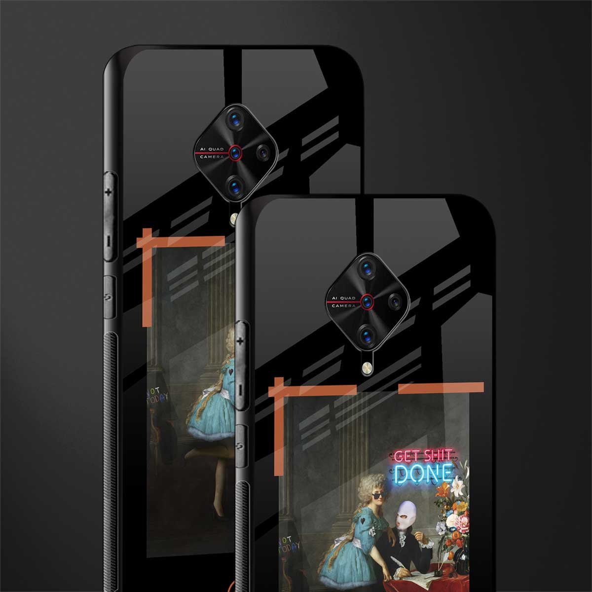 get shit done glass case for vivo s1 pro image-2