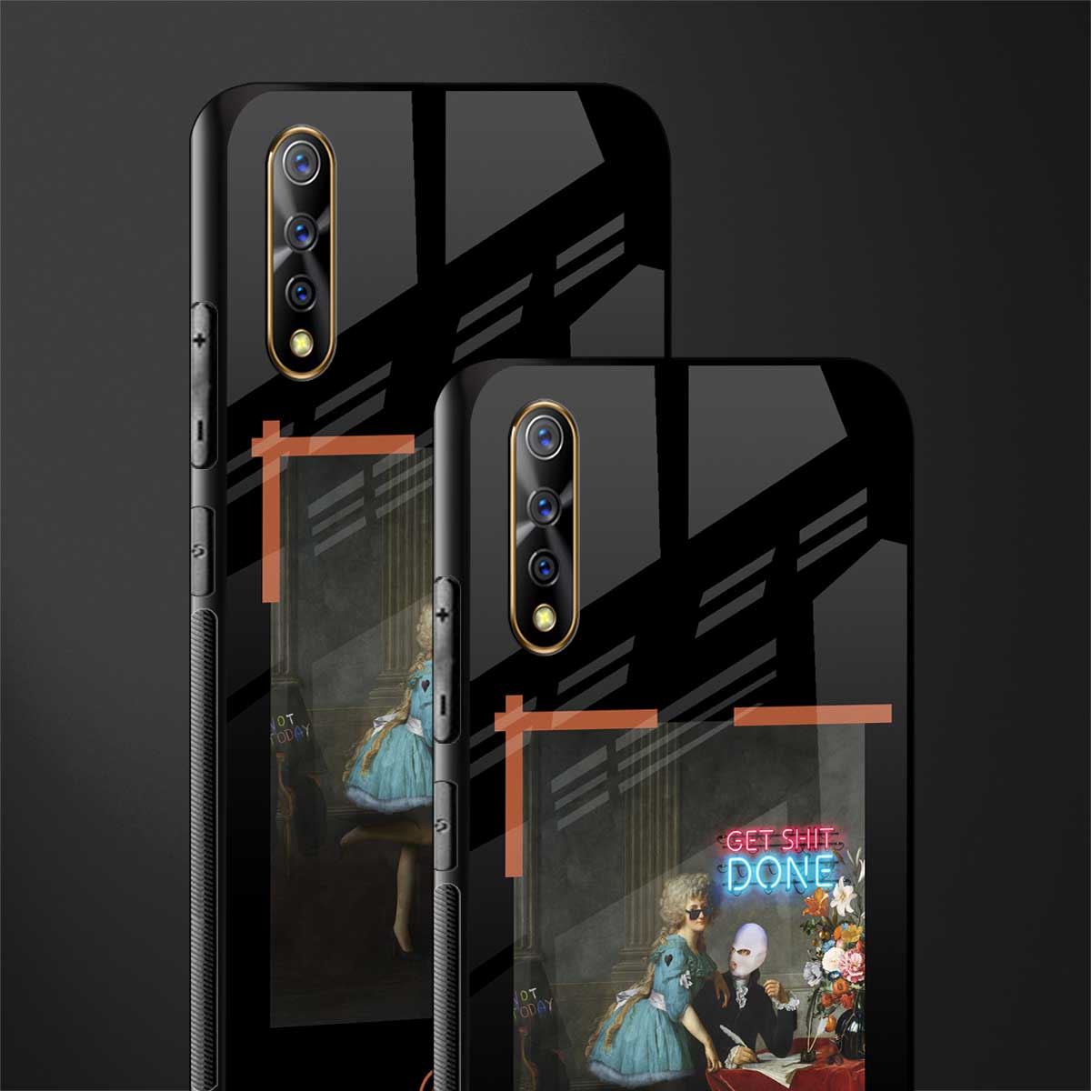 get shit done glass case for vivo s1 image-2