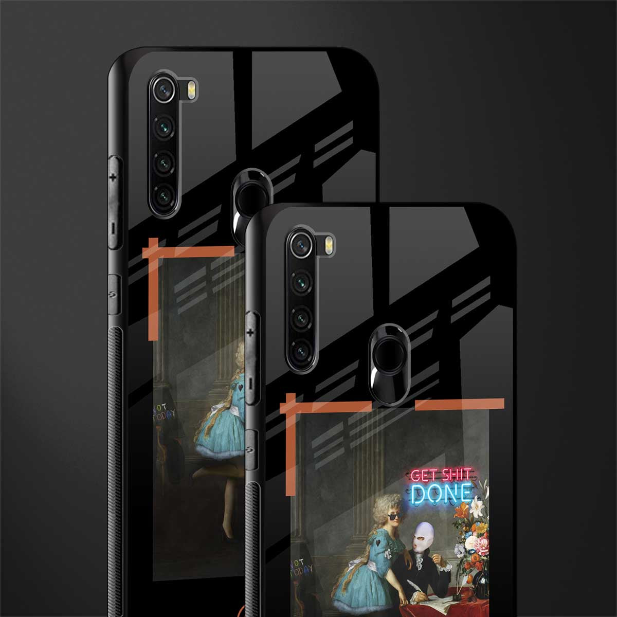 get shit done glass case for redmi note 8 image-2