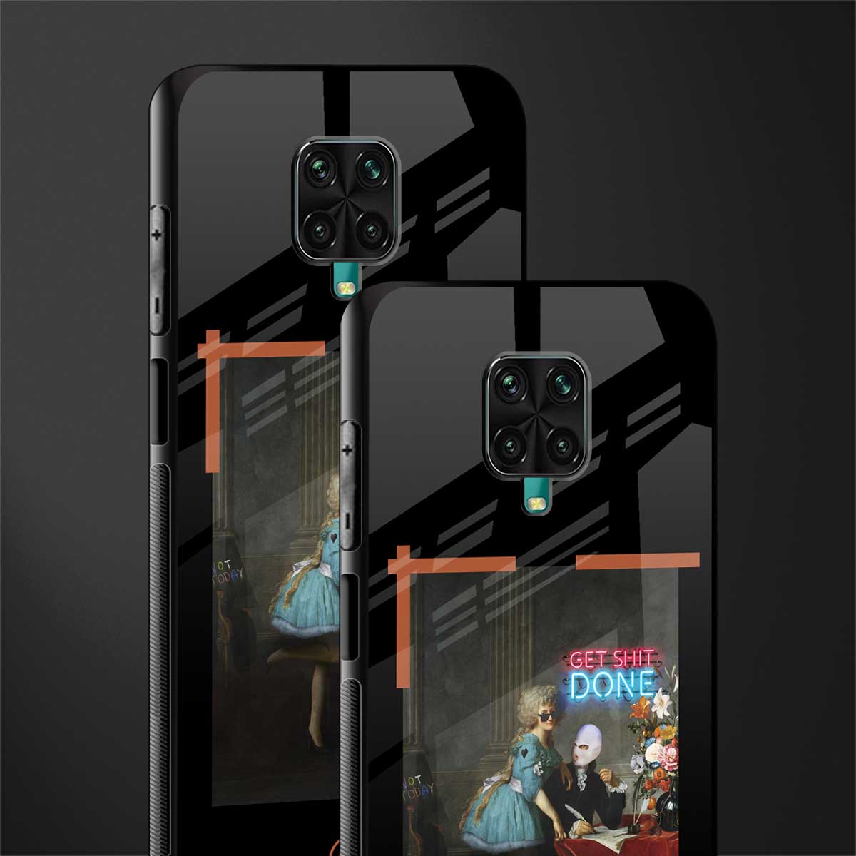 get shit done glass case for redmi note 9 pro image-2