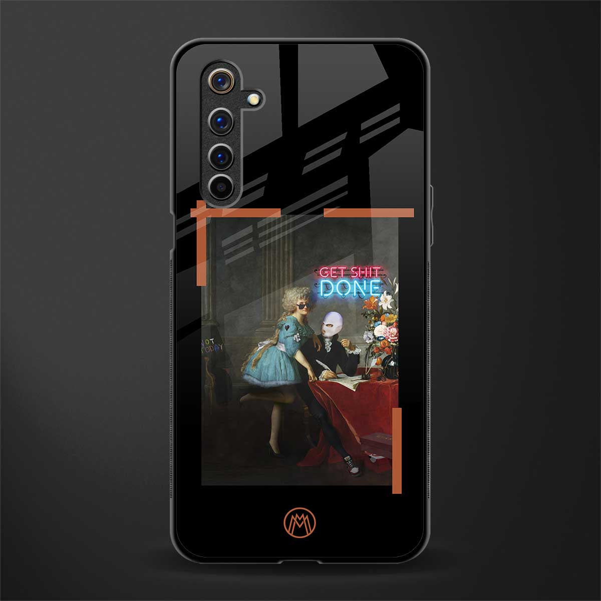 get shit done glass case for realme 6 pro image