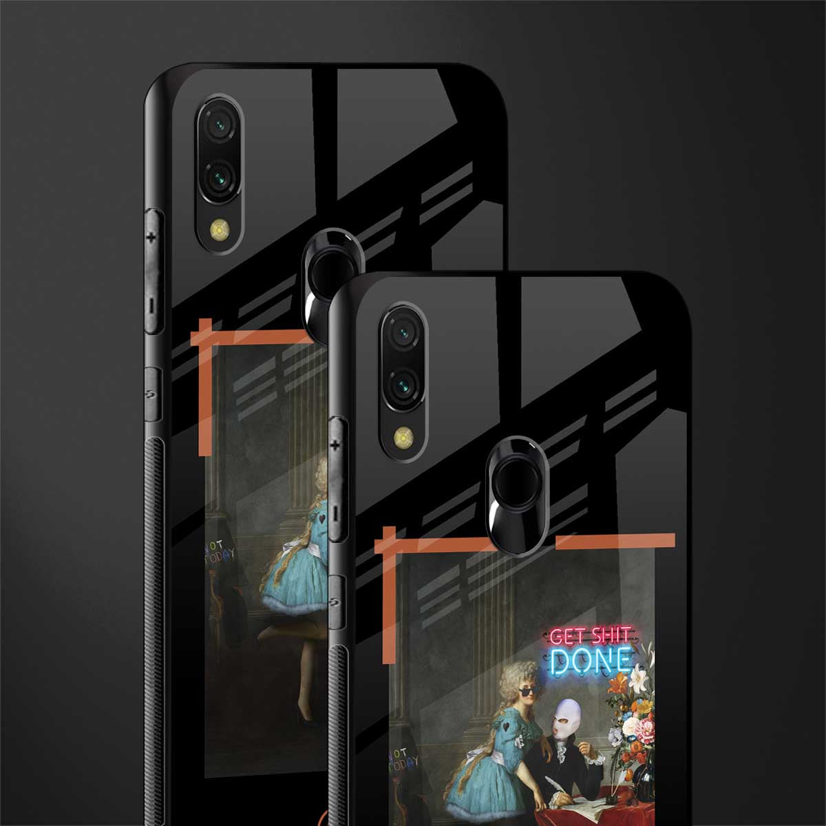 get shit done glass case for redmi 7redmi y3 image-2