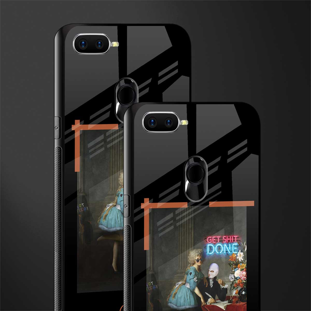 get shit done glass case for oppo a7 image-2