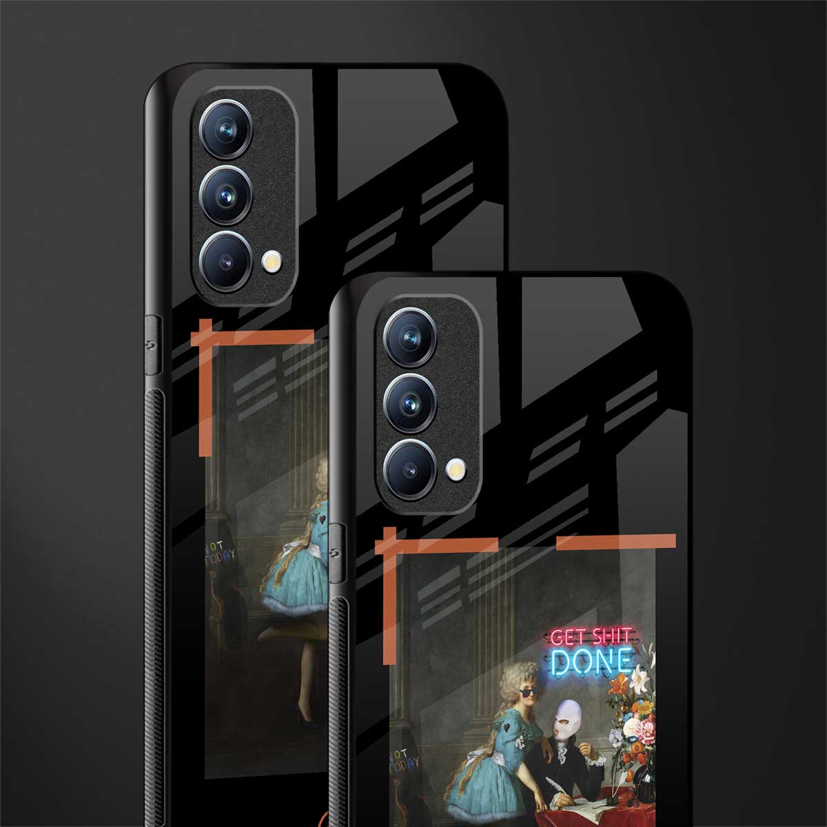 get shit done glass case for oppo f19 image-2