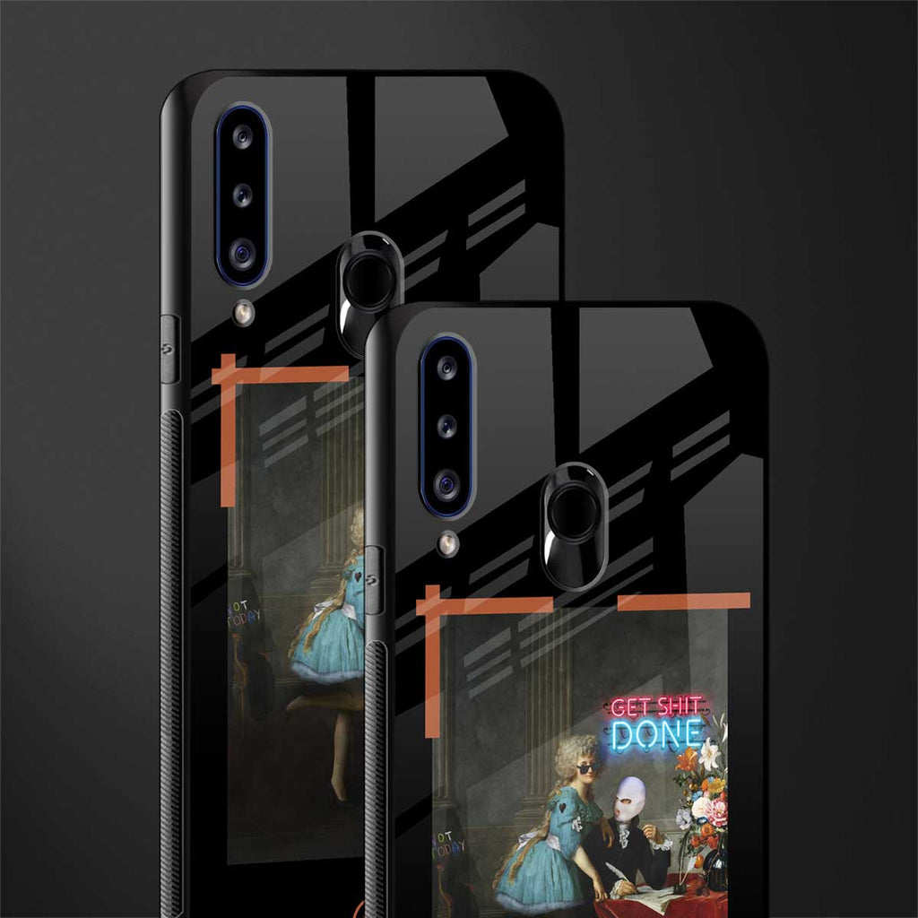 get shit done glass case for samsung galaxy a20s image-2